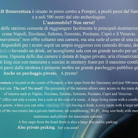 B&B Bonaventura Pompeï Buitenkant foto